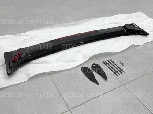 Спойлер багажника Toyota Corolla седан 2003-2006 ABS пластик, черный глянец артикул 6122