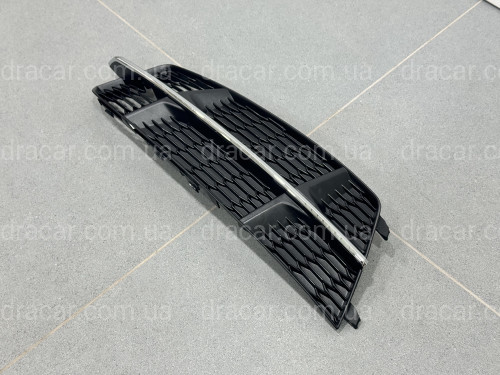 Решетка в бампер ЛЕВАЯ CHROME S Line - AUDI A6 С7 2015-2017 4G0807681AN / 4G0807647B артикул 10205