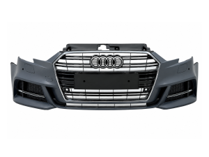Бампер передний в сборе S-Line для Audi A3 2017-2020