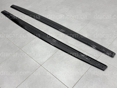 Лезвия под пороги M Paket для BMW 4 series F32 F33 2013-2020 ABS пластик, цвет черный глянец артикул 9486