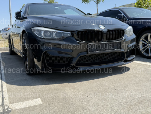 Юбка переднего бампера M4 CS для BMW 4 series F32 F33 F36 ABS пластик, черный глянец артикул 9619