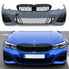 Бампер передний с решеткой M340i Shadowline BMW 3 series G20 2018-2022