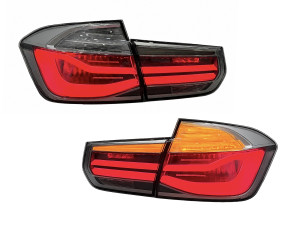 Задние LED фонари рестайлинг для BMW 3 series F30 2012-2018 белые, комплект 4шт.