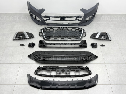 Бампер передний в сборе S-Line CHORME для Audi A5 B9 2020- артикул 9367