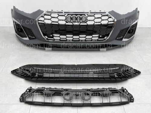 Бампер передний в сборе S-Line CHORME для Audi A5 B9 2020- артикул 9367