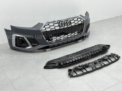 Бампер передний в сборе S-Line CHORME для Audi A5 B9 2020- артикул 9367