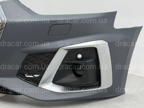 Бампер передний в сборе S-Line CHORME для Audi A5 B9 2020- артикул 9367