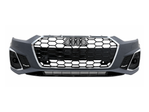 Бампер передний в сборе S-Line CHORME для Audi A5 B9 2020-