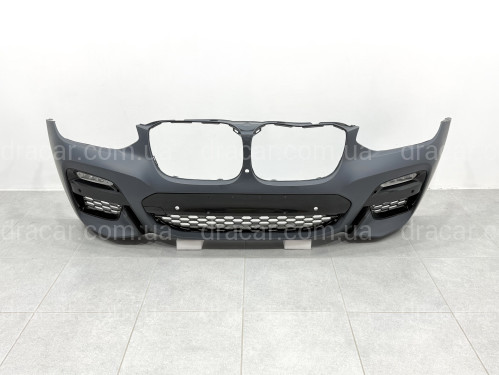 Передний бампер M Paket с туманками BMW X3 G01 / X4 G02 2018-2021 артикул 2815
