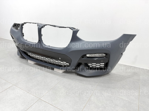 Передний бампер M Paket с туманками BMW X3 G01 / X4 G02 2018-2021 артикул 2815