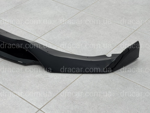 Юбка переднего бампера Paradigma BMW X5 G05 2018-2022 черный глянец артикул 10226
