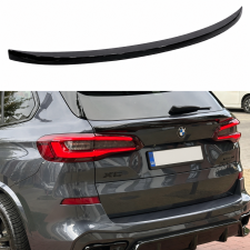 Спойлер под стекло (нижний) BMW X5 G05 2018+ ABS пластик цвет, черный глянец