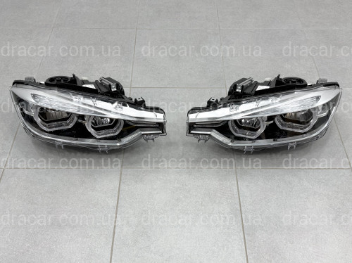 Фары FULL LED LCI для BMW 3 series F30 F31 2012-2018 КСЕНОН В ЛЕД ПОД БЛОК артикул 10232