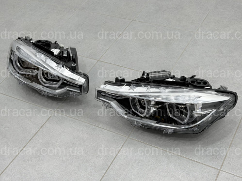 Фары FULL LED LCI для BMW 3 series F30 F31 2012-2018 КСЕНОН В ЛЕД ПОД БЛОК артикул 10232