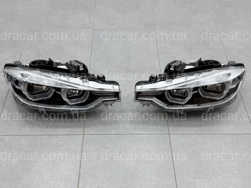 Фары FULL LED LCI для BMW 3 series F30 F31 2012-2018 ГАЛОГЕН В ЛЕД артикул 10233