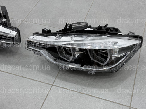 Фары FULL LED LCI для BMW 3 series F30 F31 2012-2018 ГАЛОГЕН В ЛЕД артикул 10233