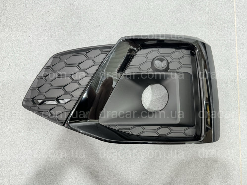 Решетка бампера ЛЕВАЯ S-Line Black 8W6807681TT94 для Audi A5 B9 2020-2025 артикул 10266