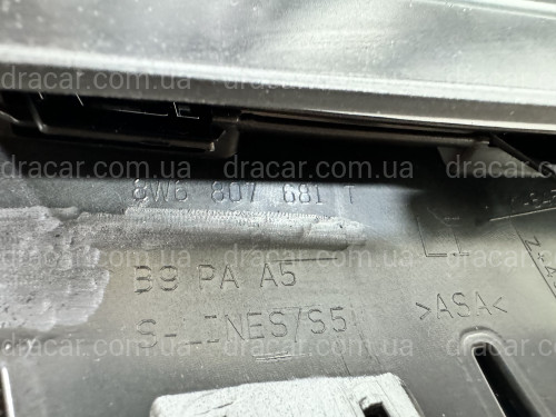 Решетка бампера ЛЕВАЯ S-Line Black 8W6807681TT94 для Audi A5 B9 2020-2025 артикул 10266