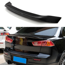 Спойлер лип багажника Lancer X 2007-2015 ABS пластик, цвет черный глянец