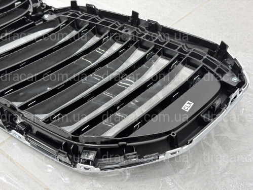 Решетка ноздри BMW X5 G05 LCI 2023- под камеру МАТОВЫЙ ХРОМ артикул 10297