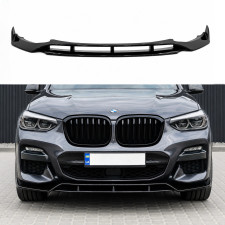 Юбка переднего бампера M-Performance для BMW X3 G01 / X4 G02 2018-2021 ABS пластик, черный глянец