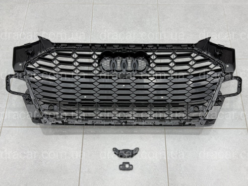 Решетка радиатора стиль RS4 для Audi A4 B9 2020-2024 артикул 10350