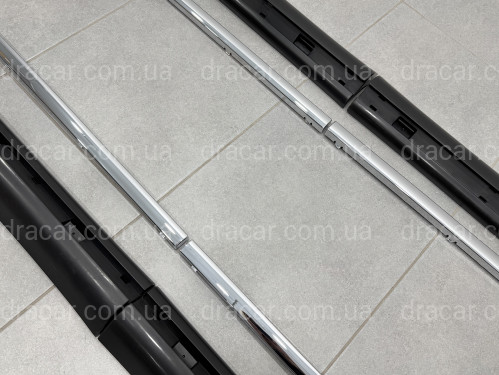 Накладки на пороги AMG COMPACT / LONG Mercedes-Benz Vito V-Class w447 2015- 2 сдвижные двери  артикул 10398