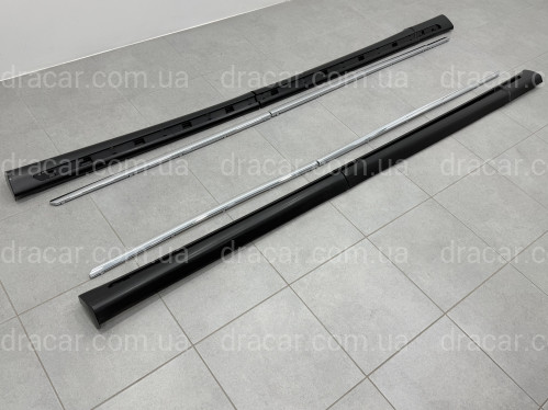Накладки на пороги с хромом AMG EXTRALONG Mercedes-Benz Vito V-Class w447 2015- 2 сдвижные двери артикул 10399