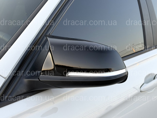 Крышки зеркал для BMW 3 series F30 F31 2012-2018, черный глянец артикул 9639