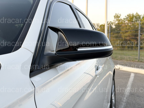 Крышки зеркал для BMW 3 series F30 F31 2012-2018, черный глянец артикул 9639