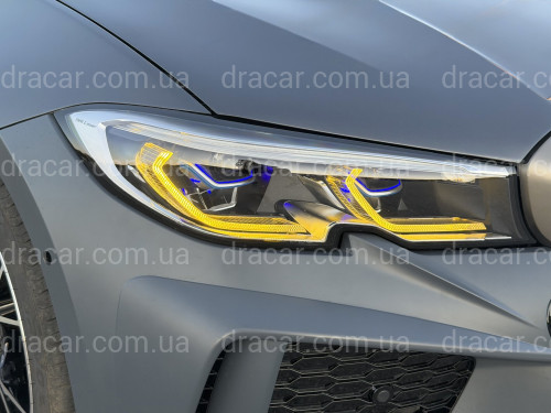 Фары Laser BMW 3 series G20 / G21 2018-2022, 2 РЕЖИМА ДХО БЕЛЫЕ / ЖЕЛТЫЕ	 артикул 9058