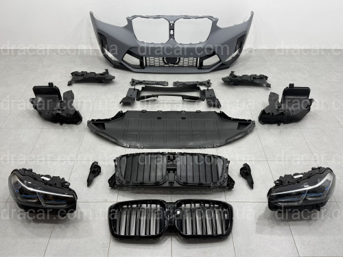 Рестайлинг комплект обвеса X4M F98 2022+ для BMW X4 G02 F98 2018-2021 артикул 8685