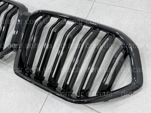 Решетка радиатора ноздри стиль Х6M F96 для BMW X6 G06 2019- черный глянец артикул 8202
