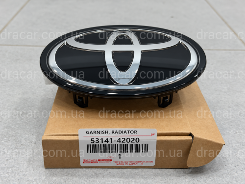 Эмблема TOYOTA под ДИСТРОНИК под стеклом чорная 5314142020 артикул 10530