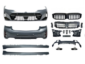 Комплект обвеса M paket LCI BMW 3 series G20 2023+ (передний / задний бампер, пороги, насадки на труби, жалюзи, ноздри)