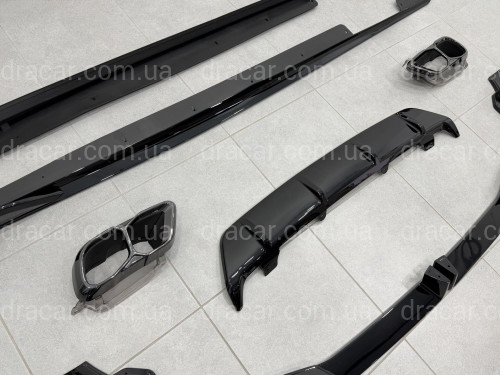 Комплект обвеса M paket LCI Paradigm для BMW X6 G06 2023+, цвет черный глянец артикул 9760
