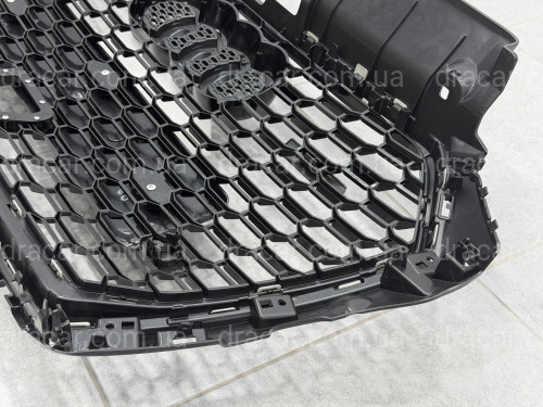 Решетка радиатора стиль RS3 BLACK ПОД РАДАР для Audi A3 2017-2020 артикул 10349