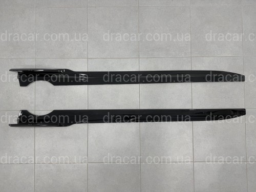 Лезвия под пороги M Paket BMW X7 G07 2019+ 2шт. черный глянец, КОРОТКИЕ артикул 10570