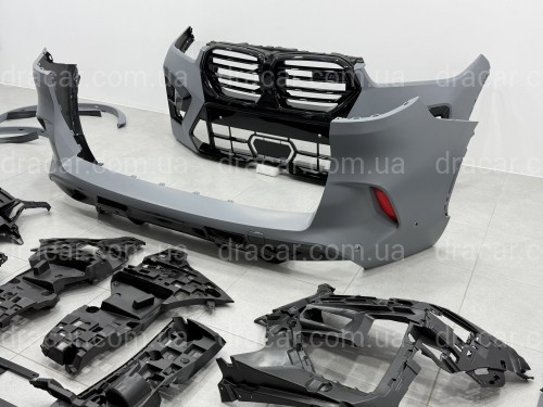 Рестайлинг комплект обвеса X5M F95 2023+ для BMW X5 G05 2018-2022 С ФАРАМИ SHADOW LINE артикул 10531