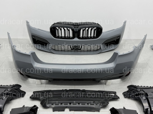 Комплект обвеса рестайлинг в стиле M5 LCI 2020+ для BMW 5 series G30 2016-2020 с фарами BMW Laser артикул 8019