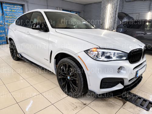 Лезвия под пороги M-Perfomance BMW X6 F16 X6M F86 2шт. ABS пластик, черный глянец артикул 10624