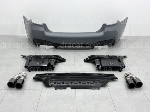 Комплект обвеса M5 F90 LCI BMW 5 series G30 2020+ (передний / задний бампер, пороги, насадки на труби, жалюзи, ноздри) артикул 10574