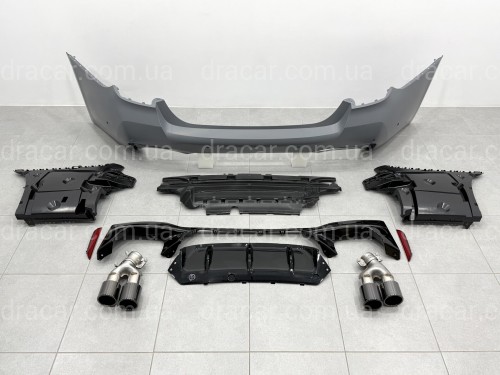 Комплект обвеса M5 F90 LCI BMW 5 series G30 2020+ (передний / задний бампер, пороги, насадки на труби, жалюзи, ноздри) артикул 10574