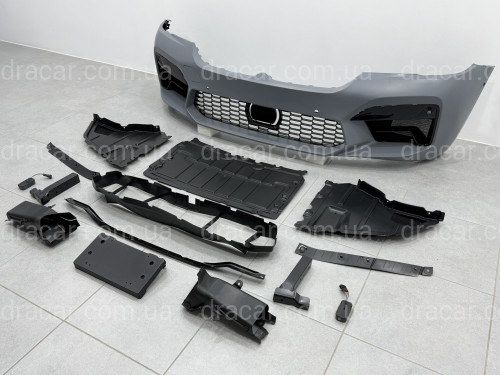Комплект обвеса стиль M5 F90 LCI для BMW 5 series G30 2020-2023 (передний / задний бампер, пороги) артикул 8483