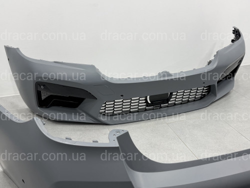 Комплект обвеса стиль M5 F90 LCI для BMW 5 series G30 2020-2023 (передний / задний бампер, пороги) артикул 8483