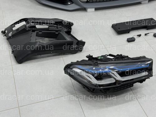 Комплект рестайлинга передней части M paket LCI 2020+ для BMW 5 series G30 G31 2016-2020 с фарами BMW Laser артикул 8695