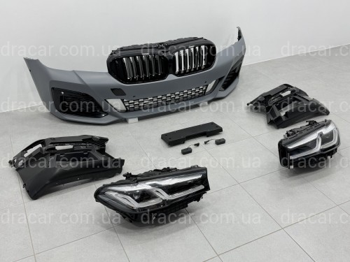Комплект обвеса рестайлинг M paket LCI 2020+ для BMW 5 series G30 2016-2020 с фарами BMW LED артикул 10661