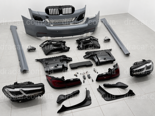 Комплект обвеса рестайлинг M paket LCI 2020+ для BMW 5 series G30 2016-2020 с фарами BMW LED артикул 10661