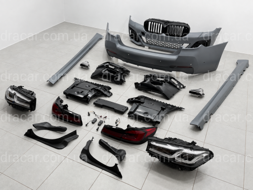 Комплект обвеса рестайлинг M paket LCI 2020+ для BMW 5 series G30 2016-2020 с фарами BMW LED артикул 10661