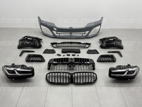 Комплект обвеса рестайлинг M paket LCI 2020+ для BMW 5 series G30 2016-2020 с фарами BMW LED артикул 10661